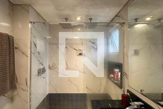 Banheiro da Suíte 1 de apartamento à venda com 3 quartos, 171m² em Jardim Arpoador, São Paulo