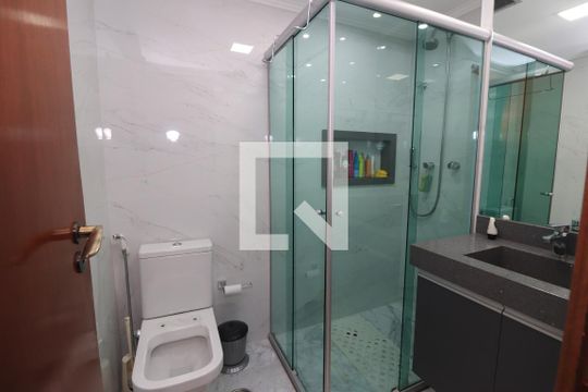 Banheiro da Suíte de apartamento à venda com 4 quartos, 150m² em Vila Gomes Cardim, São Paulo