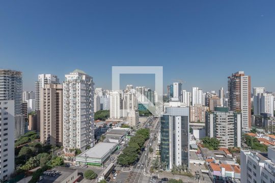 Vista da Cobertura de apartamento para alugar com 1 quarto, 37m² em Santo Amaro, São Paulo