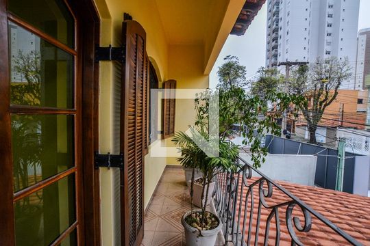 Varanda da Sala de casa à venda com 7 quartos, 500m² em Vila Leopoldina, Santo André