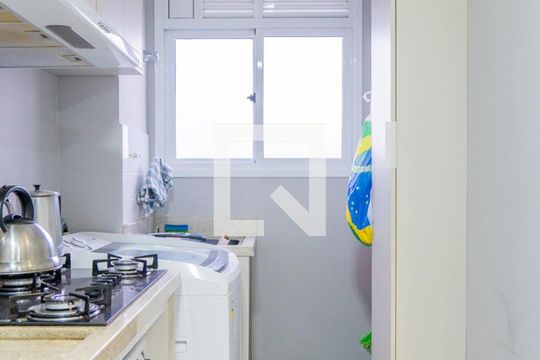 Cozinha de apartamento à venda com 2 quartos, 66m² em Cristal, Porto Alegre