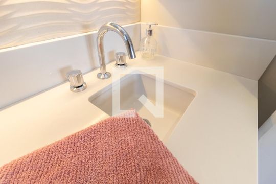 Banheiro da Suíte de apartamento à venda com 1 quarto, 56m² em Lauzane Paulista, São Paulo