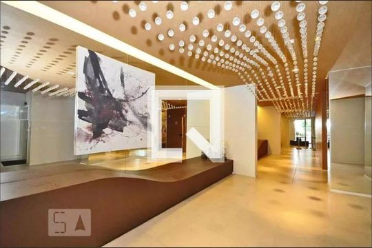 Hall Social Bloco de apartamento à venda com 1 quarto, 58m² em Brooklin Paulista, São Paulo