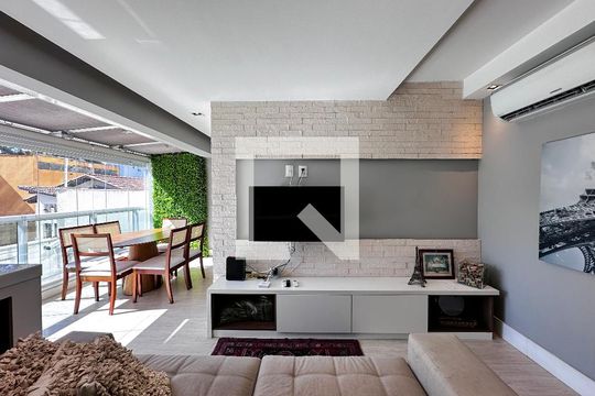 Sala de apartamento à venda com 1 quarto, 58m² em Brooklin Paulista, São Paulo