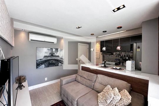 Sala de apartamento à venda com 1 quarto, 58m² em Brooklin Paulista, São Paulo