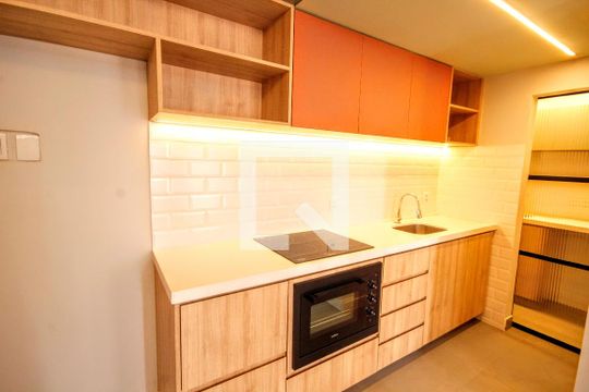 Cozinha de apartamento para alugar com 2 quartos, 54m² em Funcionários, Belo Horizonte