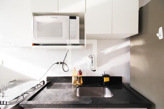 Cozinha de apartamento à venda com 2 quartos, 61m² em Vila Olímpia, São Paulo