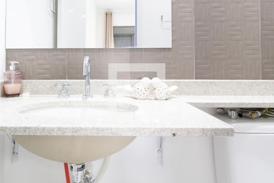 Banheiro Suite de apartamento à venda com 1 quarto, 30m² em Vila Independência, São Paulo