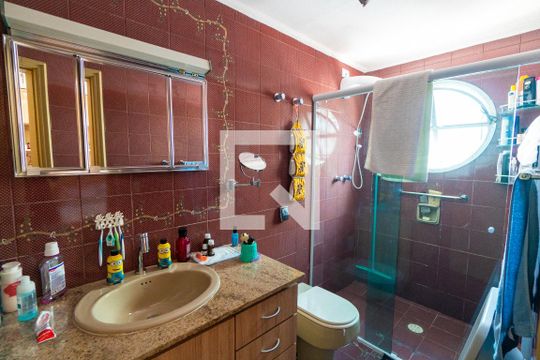 Banheiro da Suíte de apartamento à venda com 4 quartos, 166m² em Vila Monte Alegre, São Paulo