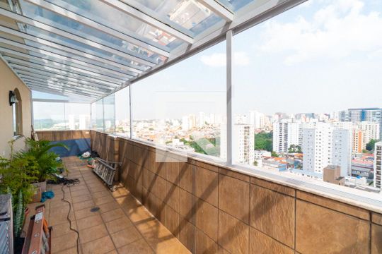 Sacada da Cobertura de apartamento à venda com 4 quartos, 166m² em Vila Monte Alegre, São Paulo