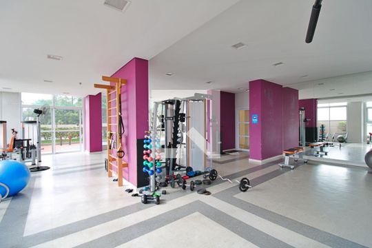 Área comum - Academia de apartamento para alugar com 2 quartos, 47m² em Vila Andrade, São Paulo