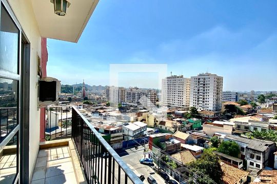 Varanda da Sala de apartamento para alugar com 1 quarto, 55m² em Engenho Novo, Rio de Janeiro