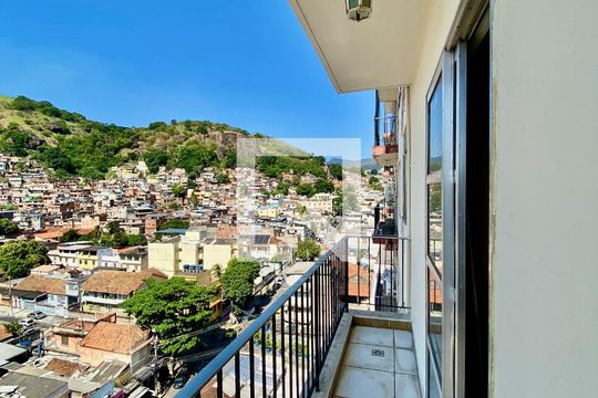 Varanda da Sala de apartamento para alugar com 1 quarto, 55m² em Engenho Novo, Rio de Janeiro