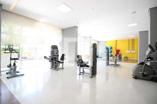 Área comum - Academia de apartamento para alugar com 1 quarto, 44m² em Norte (águas Claras), Brasília