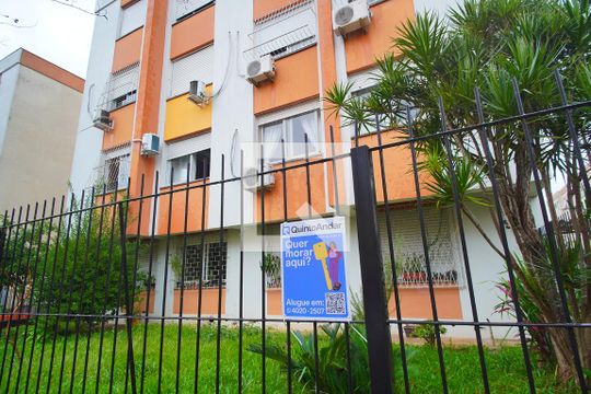 Fachada do Prédio de apartamento à venda com 1 quarto, 49m² em Jardim Dona Leopoldina, Porto Alegre