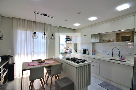 Sala/Cozinha de apartamento à venda com 2 quartos, 50m² em Vila Santa Angelina, São Bernardo do Campo