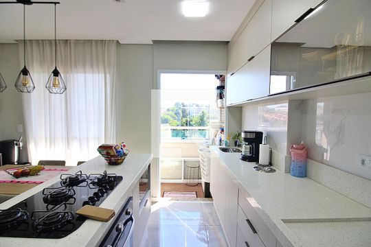 Sala/Cozinha de apartamento à venda com 2 quartos, 50m² em Vila Santa Angelina, São Bernardo do Campo