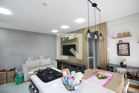 Sala/Cozinha de apartamento à venda com 2 quartos, 50m² em Vila Santa Angelina, São Bernardo do Campo