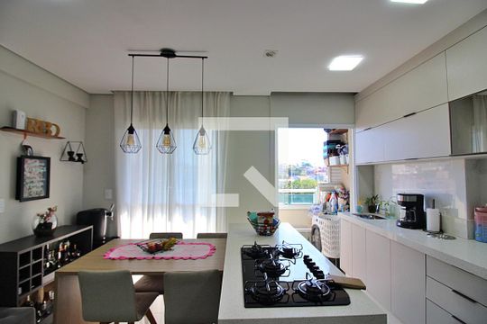 Sala/Cozinha de apartamento à venda com 2 quartos, 50m² em Vila Santa Angelina, São Bernardo do Campo