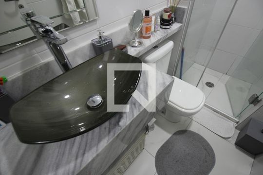 Banheiro do Quarto 2 de apartamento à venda com 3 quartos, 80m² em Morumbi, São Paulo