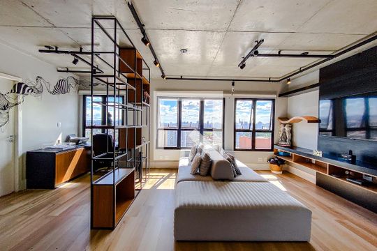 Sala de apartamento para alugar com 1 quarto, 70m² em Mooca, São Paulo