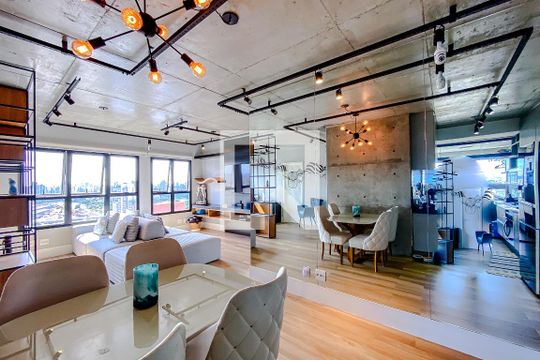Sala de apartamento para alugar com 1 quarto, 70m² em Mooca, São Paulo