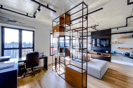 Sala de apartamento para alugar com 1 quarto, 70m² em Mooca, São Paulo