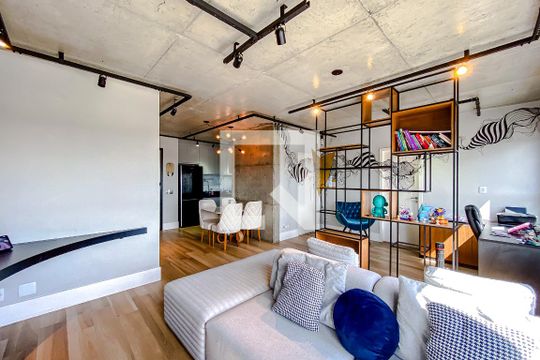 Sala de apartamento para alugar com 1 quarto, 70m² em Mooca, São Paulo