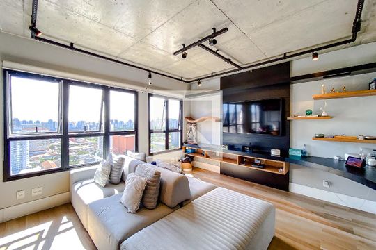 Sala de apartamento para alugar com 1 quarto, 70m² em Mooca, São Paulo