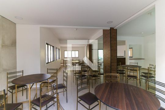 Área comum - Salão de festas de apartamento para alugar com 2 quartos, 74m² em Jardim Henriqueta, Taboão da Serra