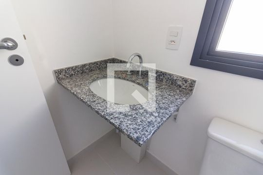 Banheiro de kitnet/studio à venda com 1 quarto, 25m² em Jardim Paulista, São Paulo