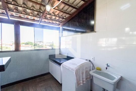 Cobertura - Área de serviço de apartamento à venda com 3 quartos, 150m² em Serrano, Belo Horizonte