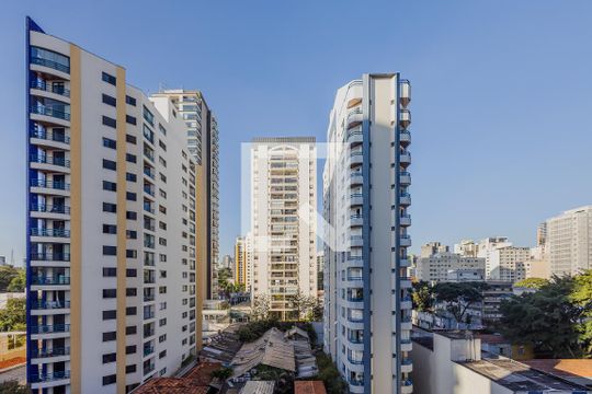 Vista da Varanda de apartamento para alugar com 1 quarto, 65m² em Pinheiros, São Paulo
