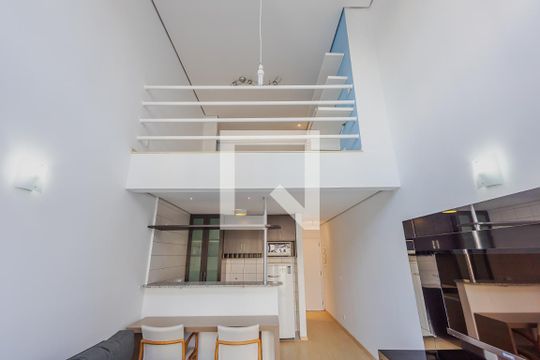 Sala de apartamento para alugar com 1 quarto, 65m² em Pinheiros, São Paulo