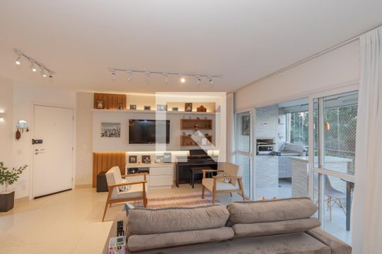 Sala de apartamento à venda com 3 quartos, 123m² em Jardim Aeroporto, São Paulo