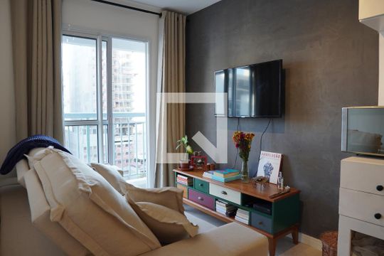 Sala de apartamento à venda com 1 quarto, 35m² em Pinheiros, São Paulo