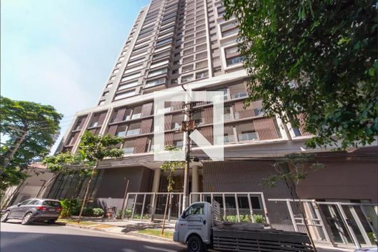 Fachada de kitnet/studio à venda com 1 quarto, 40m² em Jardim das Acácias, São Paulo