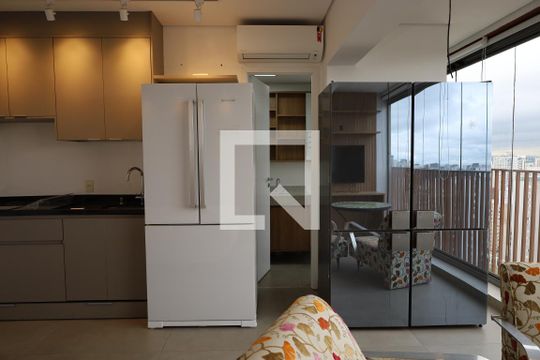 Cozinha de apartamento à venda com 1 quarto, 30m² em Perdizes, São Paulo