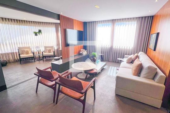 Sala de apartamento à venda com 4 quartos, 147m² em Palmares, Belo Horizonte