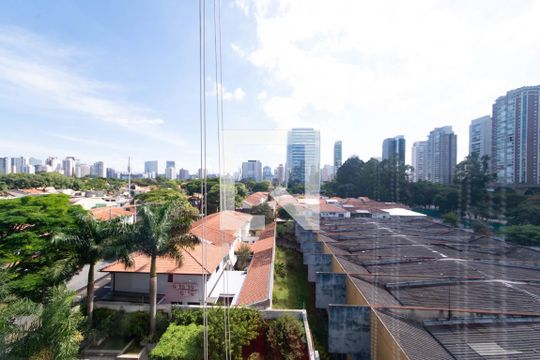 Varanda - Vista de apartamento para alugar com 1 quarto, 67m² em Brooklin, São Paulo