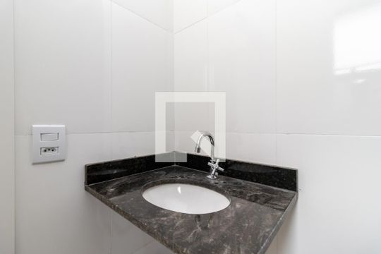 Banheiro da Suíte de apartamento à venda com 1 quarto, 26m² em Vila Pauliceia, São Paulo