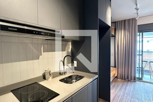 Studio - Cozinha de kitnet/studio para alugar com 1 quarto, 24m² em Butantã, São Paulo
