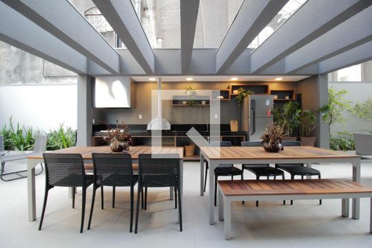 Área gourmet de apartamento para alugar com 1 quarto, 29m² em Pinheiros, São Paulo