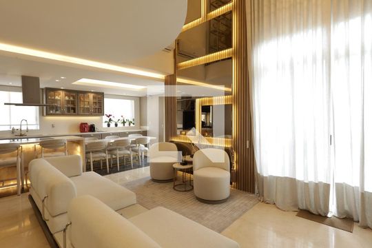 Sala de apartamento à venda com 2 quartos, 180m² em Vila Andrade, São Paulo