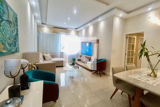 Sala de apartamento à venda com 3 quartos, 117m² em Leblon, Rio de Janeiro