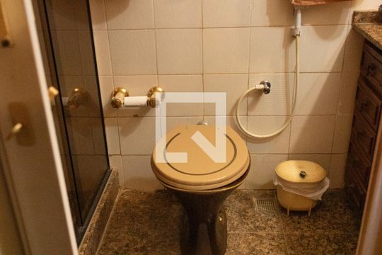 Banheiro da Suíte de apartamento à venda com 3 quartos, 120m² em Tijuca, Rio de Janeiro