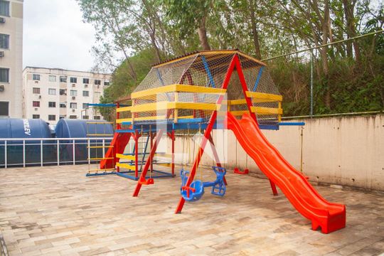 Área comum - Playground de apartamento para alugar com 2 quartos, 55m² em Vila Dagmar, Belford Roxo