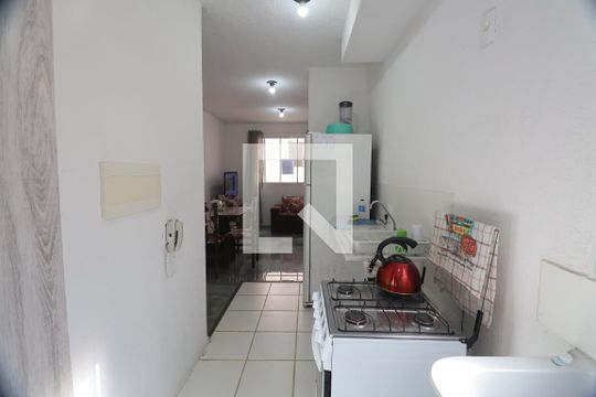 Cozinha e Área de Serviço de apartamento à venda com 2 quartos, 42m² em Mato Grande, Canoas