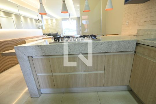 Cozinha de apartamento para alugar com 3 quartos, 105m² em Cidade Jardim, Goiânia