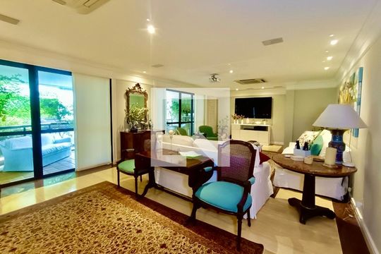Sala  de apartamento à venda com 3 quartos, 260m² em Lagoa, Rio de Janeiro